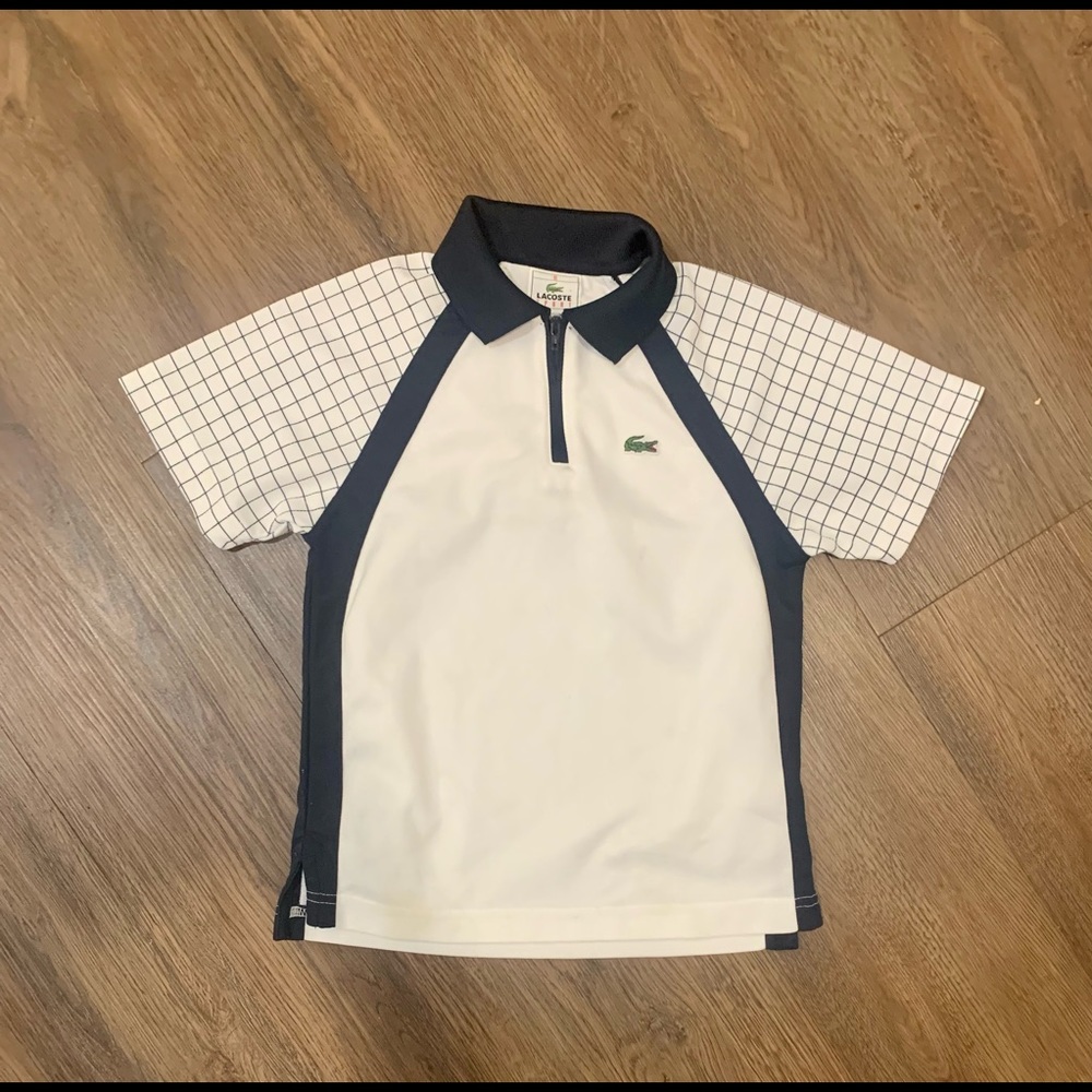 Lacoste Sport Boys Zip Collar Polo Shirt